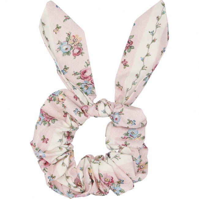 GreenGate Baumwolle Haargummi - Scrunchie Ava white (2er Set) - zum Schließen ins Bild klicken