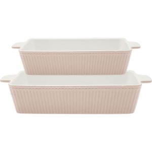 GreenGate Ofenformen Rechteckig Alice creamy fudge (2er Set)