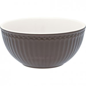 GreenGate Müslischüssel (Cereal Bowl) Alice dark chocolate brown Ø 14cm | 500ml