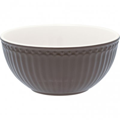 GreenGate Müslischüssel (Cereal Bowl) Alice dark chocolate brown Ø 14cm | 500ml