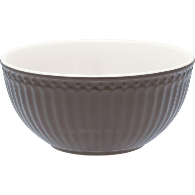 GreenGate Müslischüssel (Cereal Bowl) Alice dark chocolate brown Ø 14cm | 500ml - zum Schließen ins Bild klicken