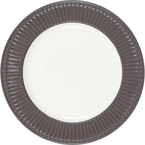 GreenGate Speiseteller - Dinner plate Alice dark chocolate Ø 26.5cm