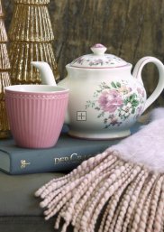 GreenGate Beker (Latte Cup) Alice dusty rose 300ml Ø 10cm