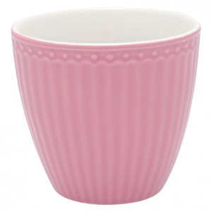 GreenGate Latte cup (Becher ohne henkel) Alice dusty rose 300ml Ø 10cm