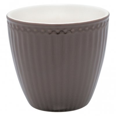 Greengate Latte Cup Mug Alice Dark Green Everyday Tableware Dusty Green 300 ML 