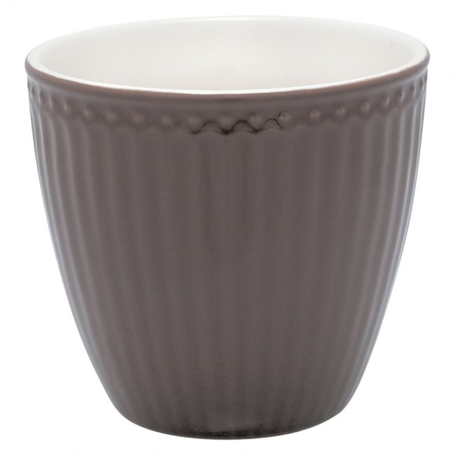 GreenGate Beker (Latte Cup) Alice donker Chocolade 300ml Ø 10cm - Klik op de afbeelding om het venster te sluiten
