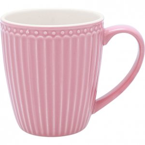 GreenGate Henkeltasse - Mug Alice dusty rose 350ml - H 10cm - Ø 9cm