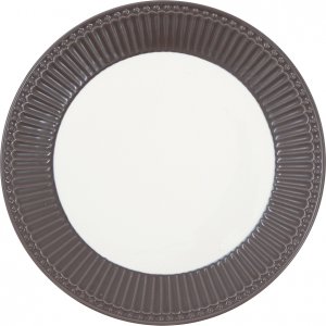 GreenGate Lunch Plate Alice Dark Chocolate Ø 23cm