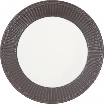 GreenGate Lunch Plate Alice Dark Brown Chocolate Ø 23cm