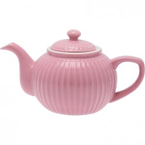 GreenGate Teekanne - Teapot Alice dusty rose 1 liter - Ø17.5cm