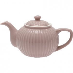 GreenGate Teekanne - Teapot Alice hazelnut brown 1 liter - Ø17.5cm