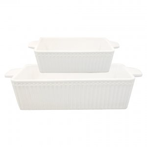 GreenGate Ovendishes Alice white rectangular (set of 2) (small)