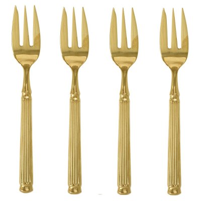 GreenGate Cake fork gold (set of 4 pcs) - L15cm