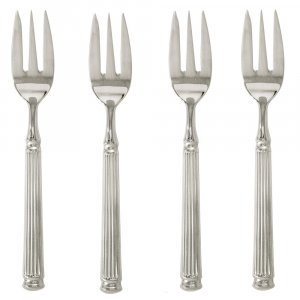 GreenGate Cake fork silver (set of 4 pcs) - L15cm