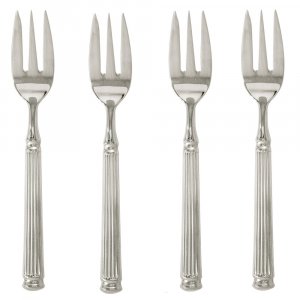 GreenGate Kuchengabel - Cake fork Silber (4er Set) - L15cm