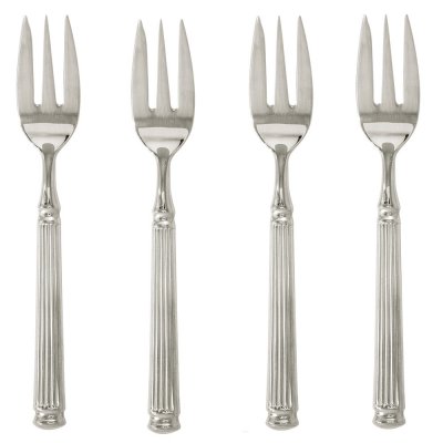 GreenGate Cake fork silver (set of 4 pcs) - L15cm