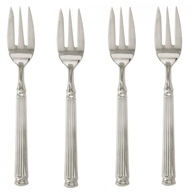 GreenGate Kuchengabel - Cake fork Silber (4er Set) - L15cm - zum Schließen ins Bild klicken