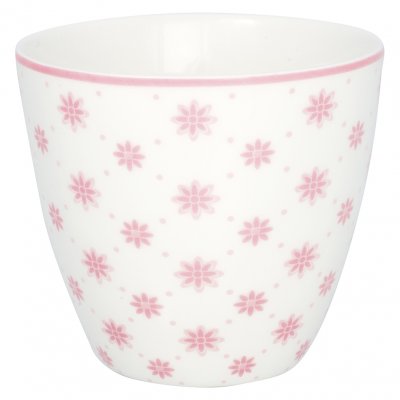 GreenGate Becher (Latte Cup) Laurie pale pink Ø10cm - 300ml