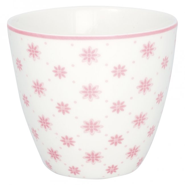GreenGate Becher (Latte Cup) Laurie pale pink Ø10cm - 300ml - zum Schließen ins Bild klicken