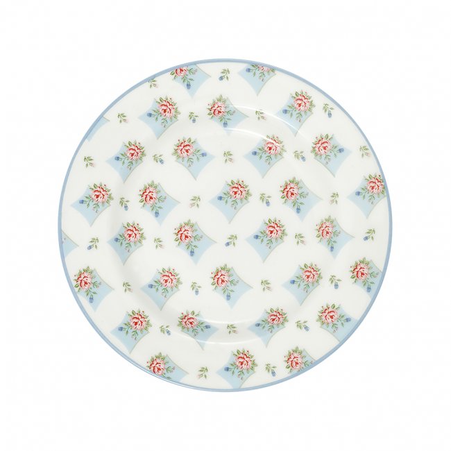 GreenGate Gebaksbord Freja wit Limited Edition Ø15cm - Klik op de afbeelding om het venster te sluiten
