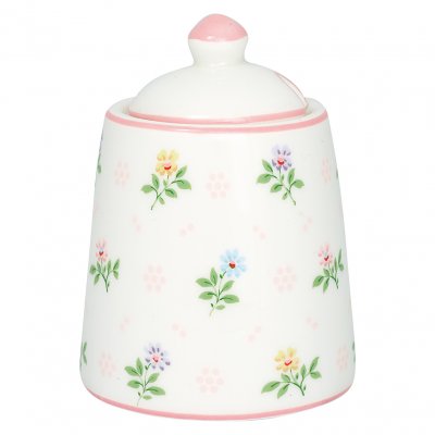 GreenGate Sugar pot Cilja white 10 x 75 cm