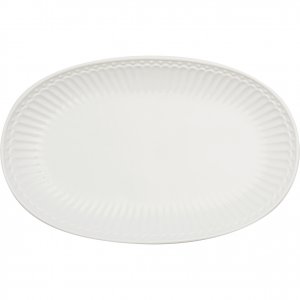 GreenGate Biscuit plate (Servingplate) Alice white (23.5 x 14.5 cm)