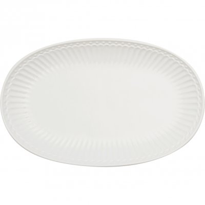 GreenGate Biscuit plate (Servingplate) Alice white (23.5 x 14.5 cm)