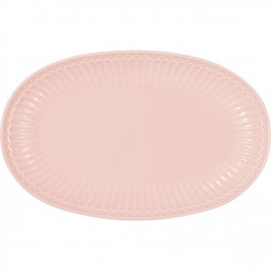 GreenGate Biscuit plate (Serving Plate) Alice pale pink (23.5 x 14.5 cm)