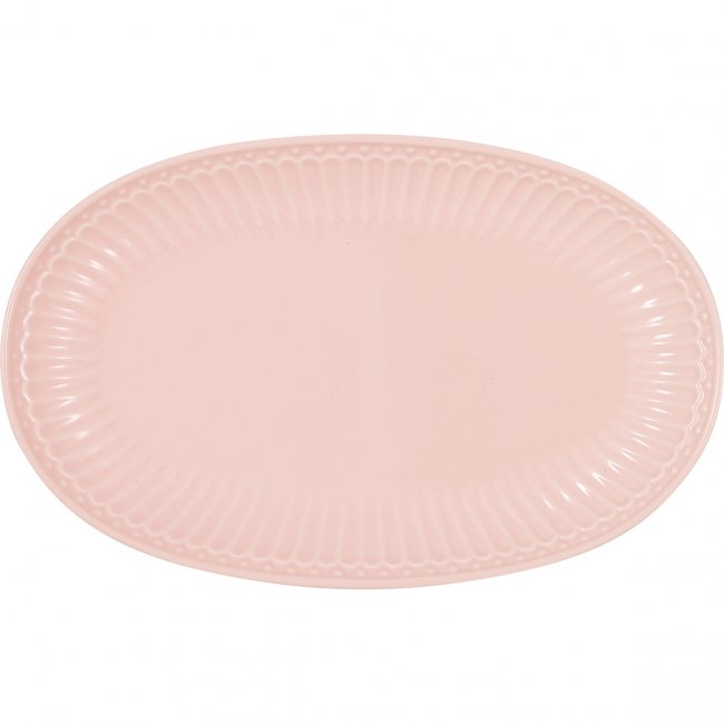 GreenGate Biscuit plate (Serving Plate) Alice pale pink (23.5 x 14.5 cm) - Click Image to Close