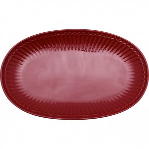 GreenGate Biscuit plate Alice Claret red (23.5 x 14.5 cm)