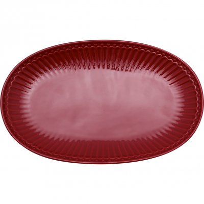 GreenGate Servierteller (Biscuit Plate) Alice Claret red (23.5 x 14.5 cm)