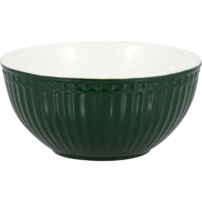 GreenGate Cereal bowl Alice pinewood green Ø 14 cm | 500 ml - Click Image to Close