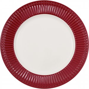 GreenGate Dinerbord Alice Claret rood (26.5 cm)