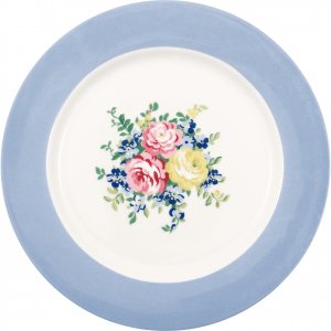 GreenGate Dinerbord Laura dusty blue (26.5 cm)