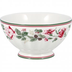 GreenGate Schaaltje (French Bowl) xlarge Leonora white