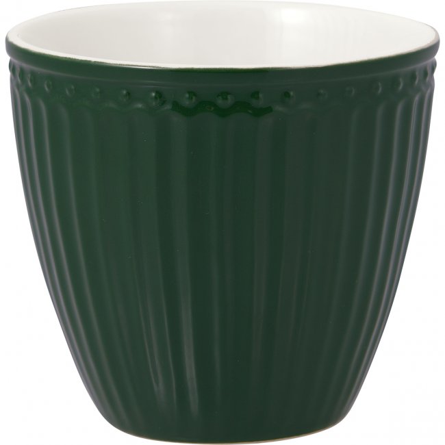 GreenGate Beker (Latte Cup) Alice pinewood groen 300 ml - Ø 10 cm - Klik op de afbeelding om het venster te sluiten