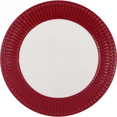 GreenGate Teller - Plate Alice Claret red (23 cm)