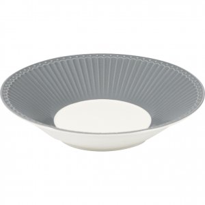 GreenGate Pasta plate Alice stone grey Ø23cm H5cm