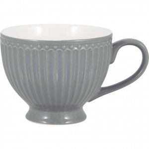 GreenGate Teacup Alice stone grey Ø11cm H9.5cm - 400ml