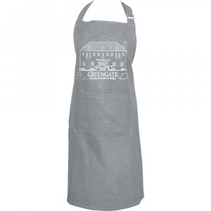 GreenGate Apron GreenGate grey with embroidery