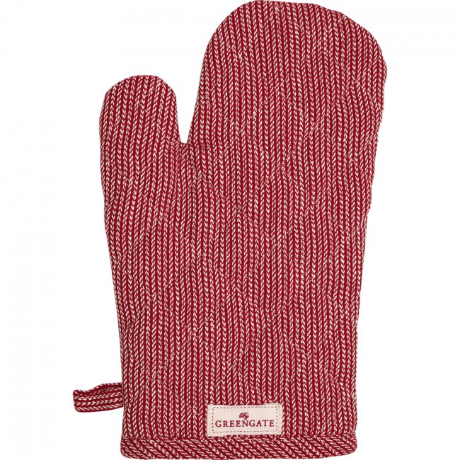 GreenGate Grill glove Alicia red (28 x 18 cm) - Click Image to Close