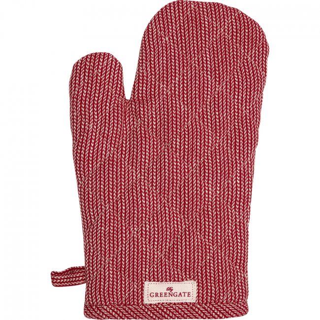 GreenGate Ofenhandschuh Alicia red (28 x 18 cm) - zum Schließen ins Bild klicken