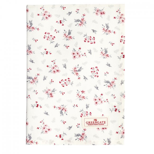 GreenGate Tea towel Emberly white (50 x 70 cm) - Click Image to Close