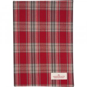 GreenGate Tea towel Elia red (50 x 70 cm)