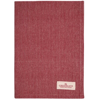 GreenGate Katoenen theedoek Alicia rood (50 x 70 cm)