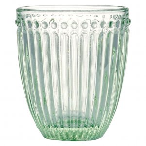 GreenGate Wasserglas Alice pale green - hellgrün (350ml)