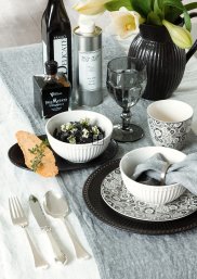 GreenGate Cutlery Curved Silver Dinner (set of 4 pcs.)