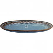 GreenGate Biscuit Bord (Serveerbord) Alice oyster blauw (14.5 x 23 cm)