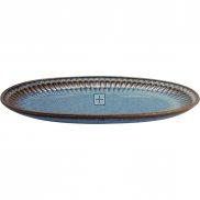 GreenGate Gebäckteller (Biscuit Plate) Alice oyster blue (14.5 x 23 cm)