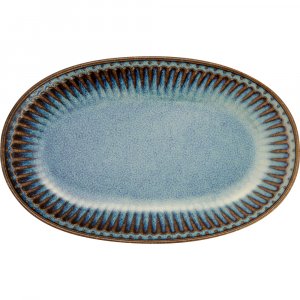 GreenGate Biscuit plate Alice oyster blue (14.5 x 23 cm)